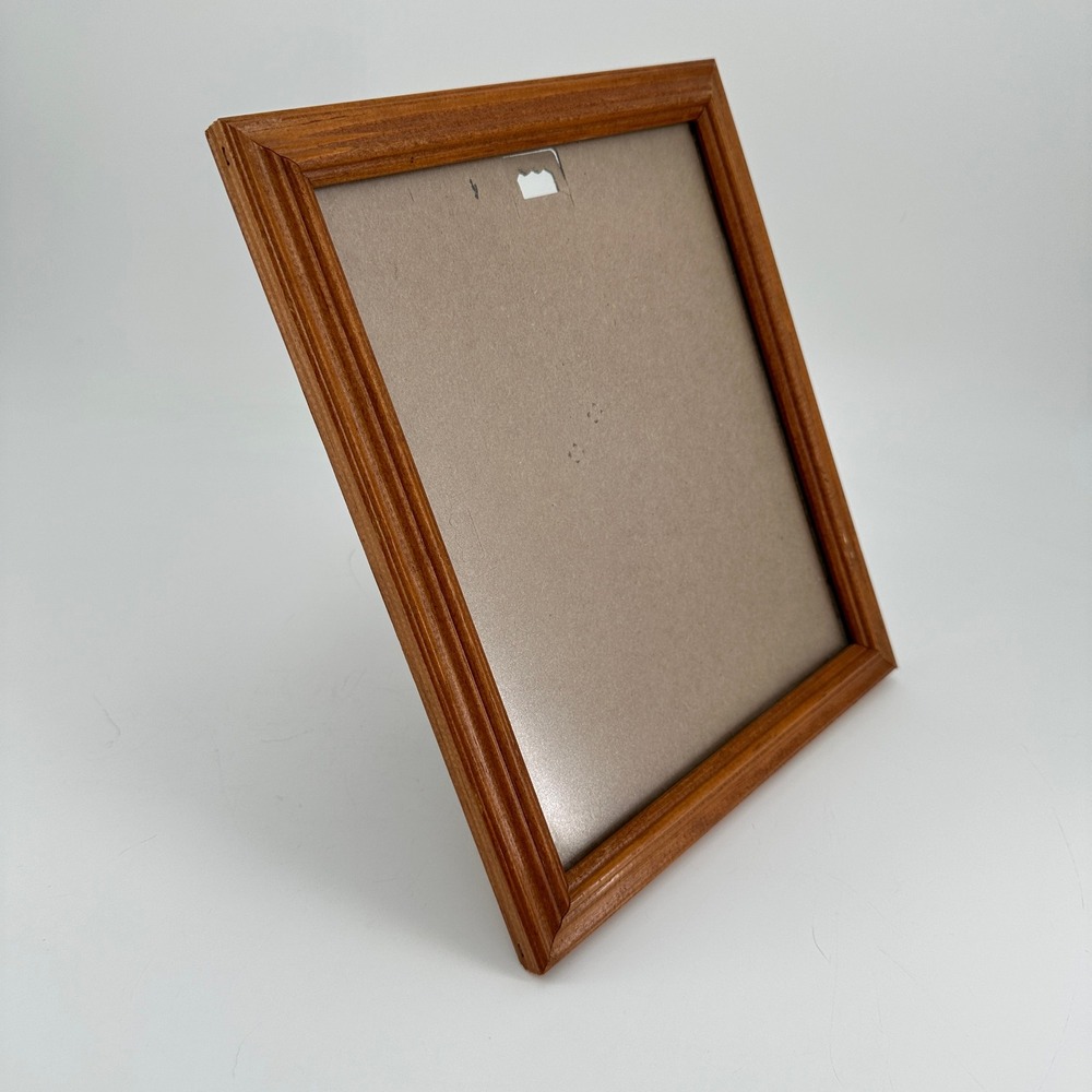 Classic Honey Wood 8x10 Picture Frame Tiered Molding Tabletop Wall Decor